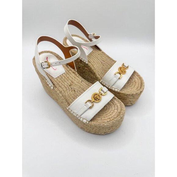 Versace Women's Medusa Espadrille Wedge Sandals - Picture 3 of 9